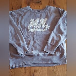 Gray/ Light Purplish MN Minnesota Sweatshirt